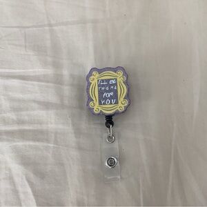 Purple & Yellow 'I'll Be There For You' Badge Reel